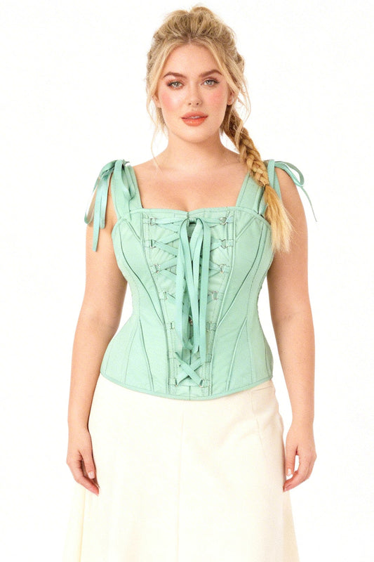 Sage Shunelle Overbust Corset with Ribbon Straps