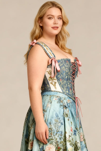 Sage Botanical Joice Overbust Corset
