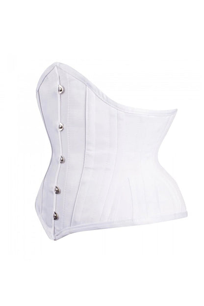 White Brianna Waist Training Corset