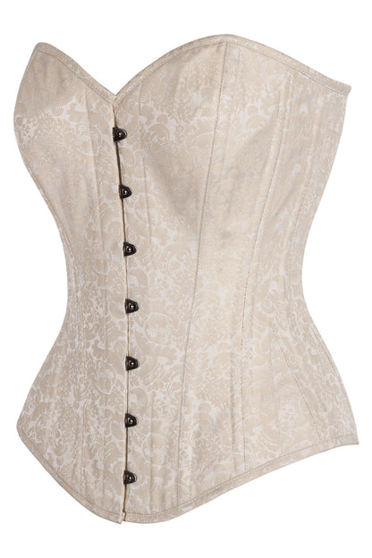 Ivory Cheray Waist Training Corset with Front Bust Opening