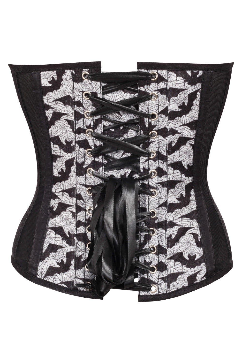 Black & White Haeley Overbust Corset