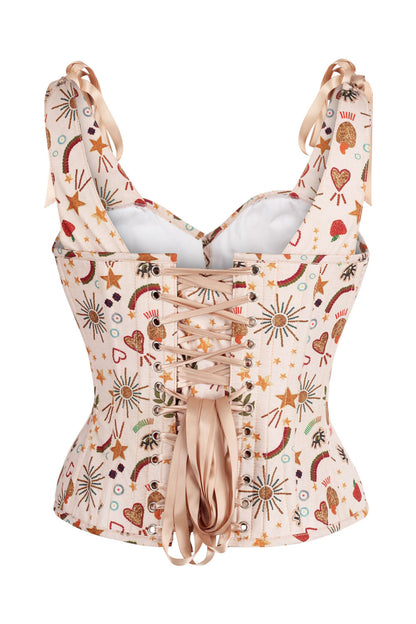 Beige Darnisha Mystical Overbust Corset