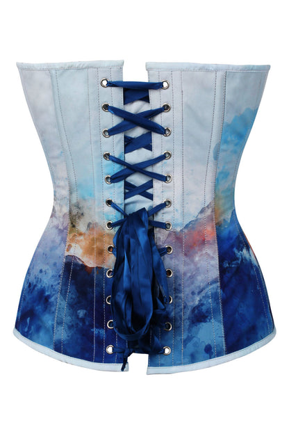 Celestial Storm Laquita Digital Printed Overbust Corset