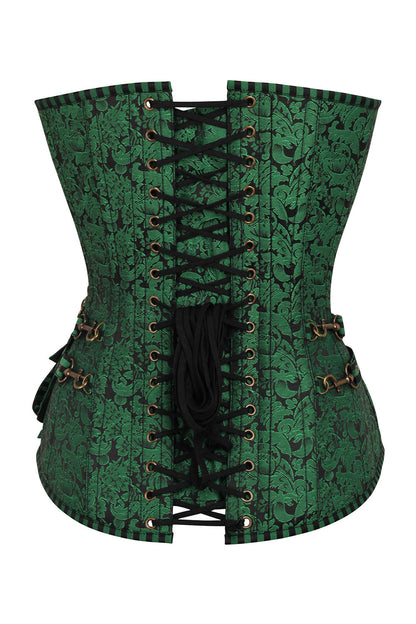 Emerald Cheray Steampunk Overbust Corset