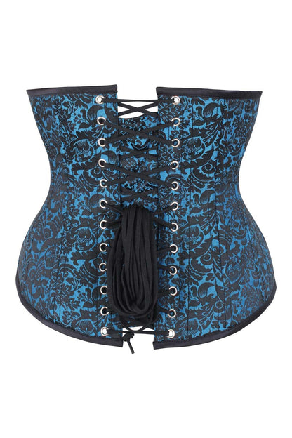Turquoise Dannee Waist Training Steel Boned Corset