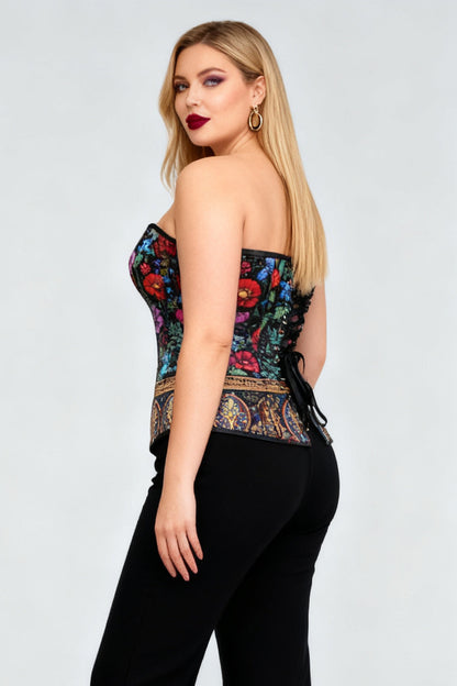 Jalynn Gothic Floral Corset