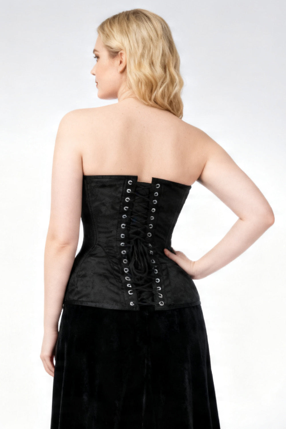 Midnight Black Novalee Overbust Corset