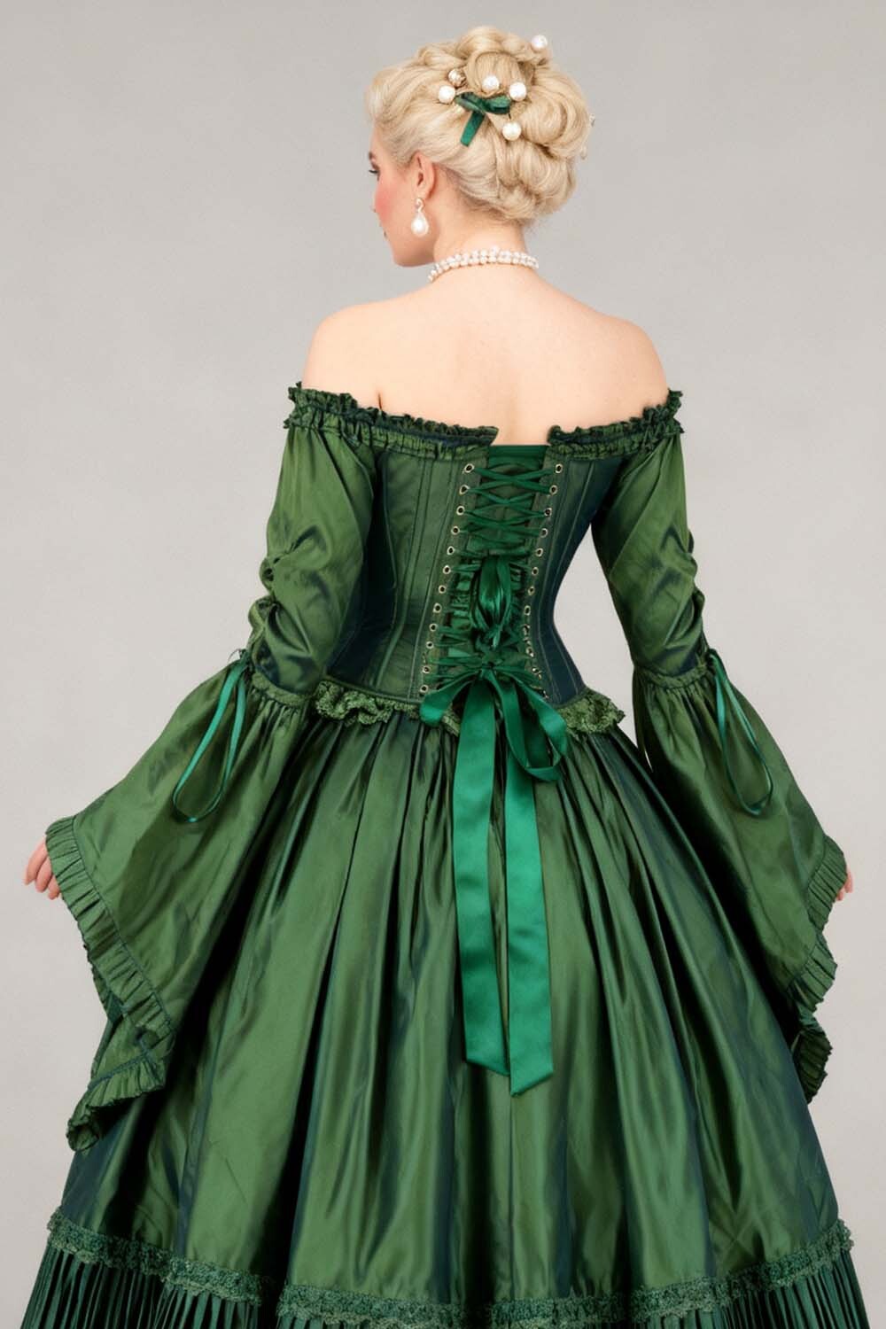 Emerald Yumiko Rococo Overbust Off Shoulder Corset