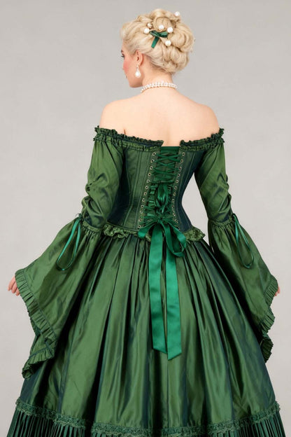 Emerald Yumiko Rococo Overbust Off Shoulder Corset