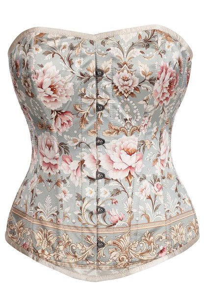 Evelynne Sage Floral Overbust Corset