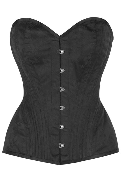 Midnight Black Novalee Overbust Corset