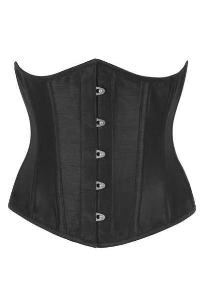 Yasmine Midnight Black Gothic Underbust Corset