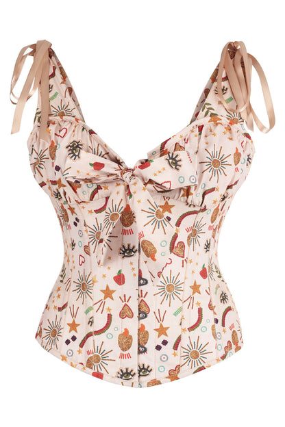 Beige Darnisha Mystical Overbust Corset