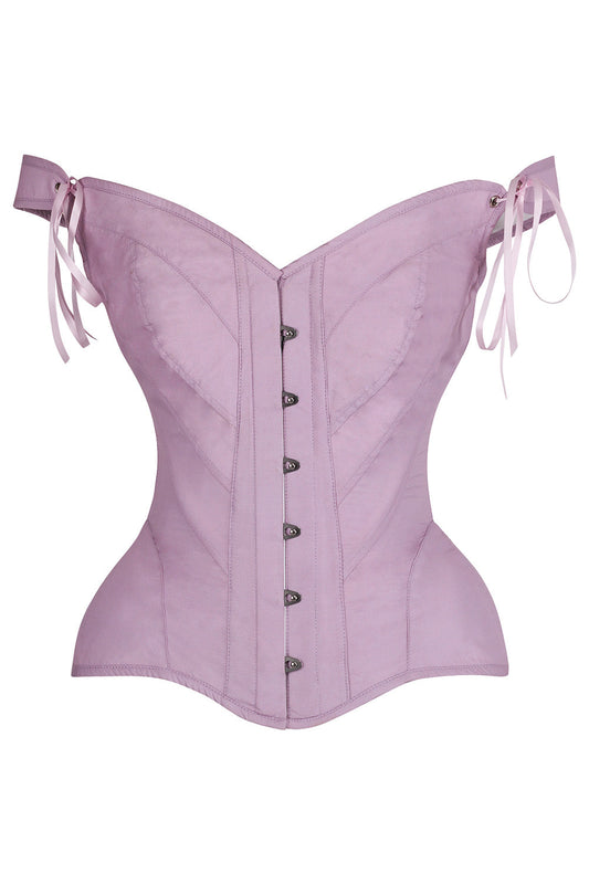 Dawn Pink Holliann Off Shoulder Overbust Corset