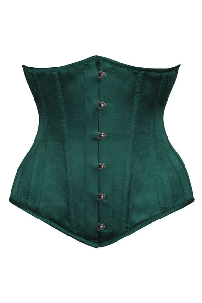 Emerald Satin Dannee Underbust Corset