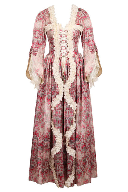 Dusty Rose Immortelle Rococo Corset Dress