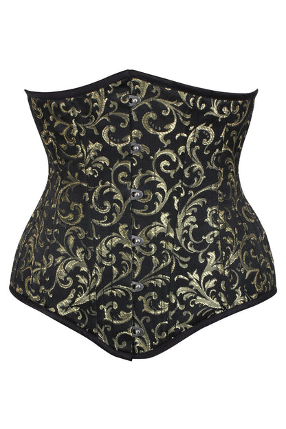 Black Gold Baroque Dannee Waist Training Corset