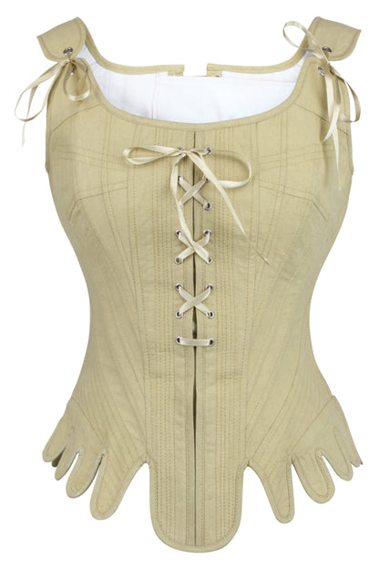 Mustard Janille Historically Inspired Overbust Corset