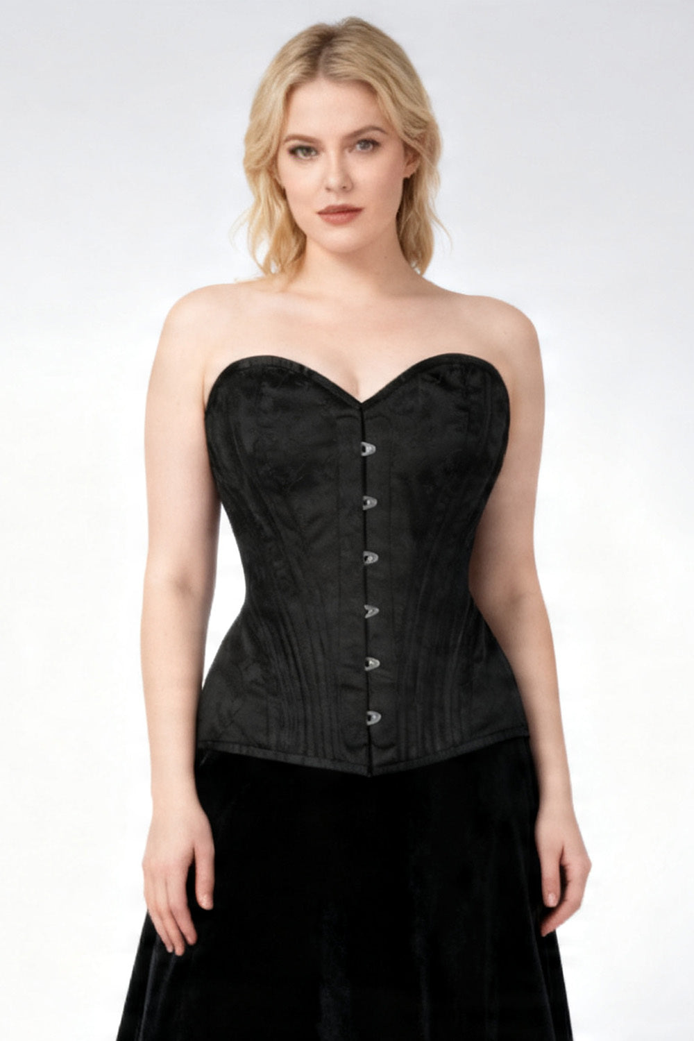 Midnight Black Novalee Overbust Corset