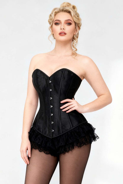Midnight Black Navya Gothic Overbust Corset