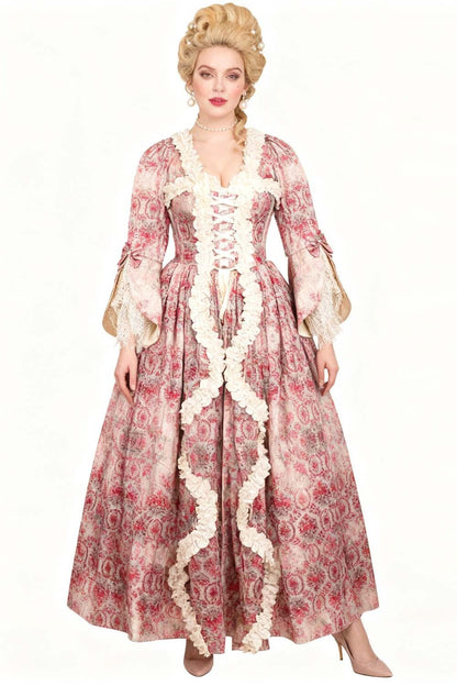 Dusty Rose Immortelle Rococo Corset Dress