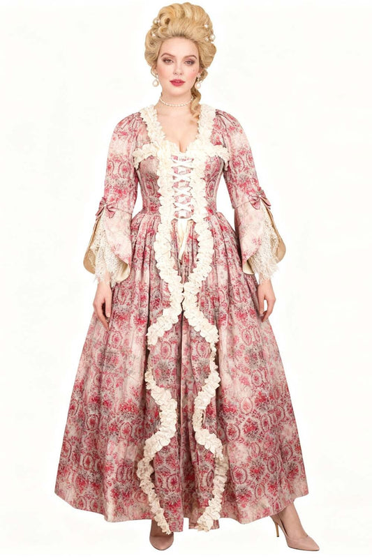 Dusty Rose Immortelle Rococo Corset Dress