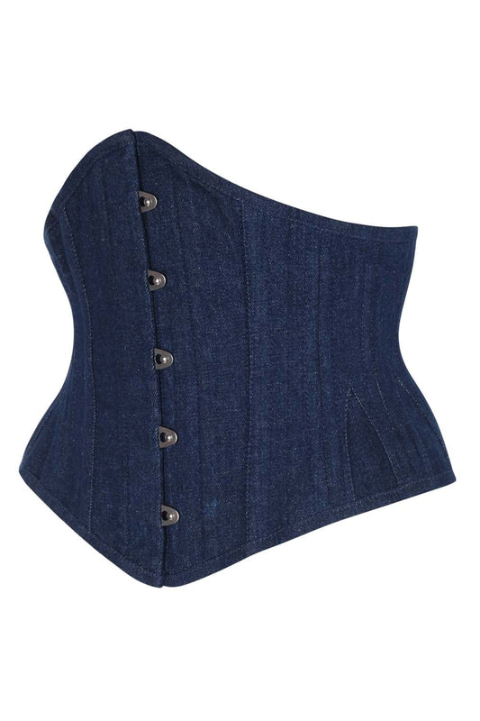 Midnight Blue Brianna Waist Training Denim Corset