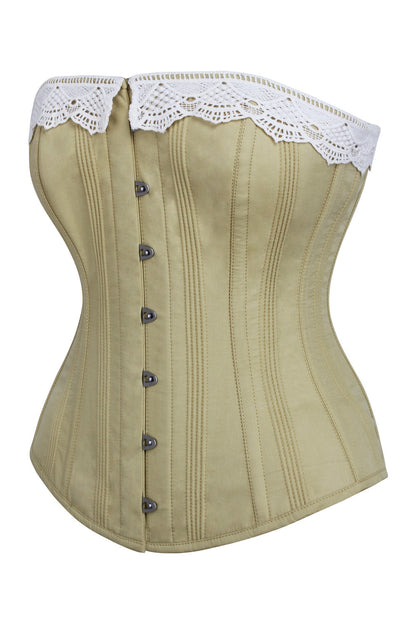 Mustard Deeann Overbust Cotton Corset