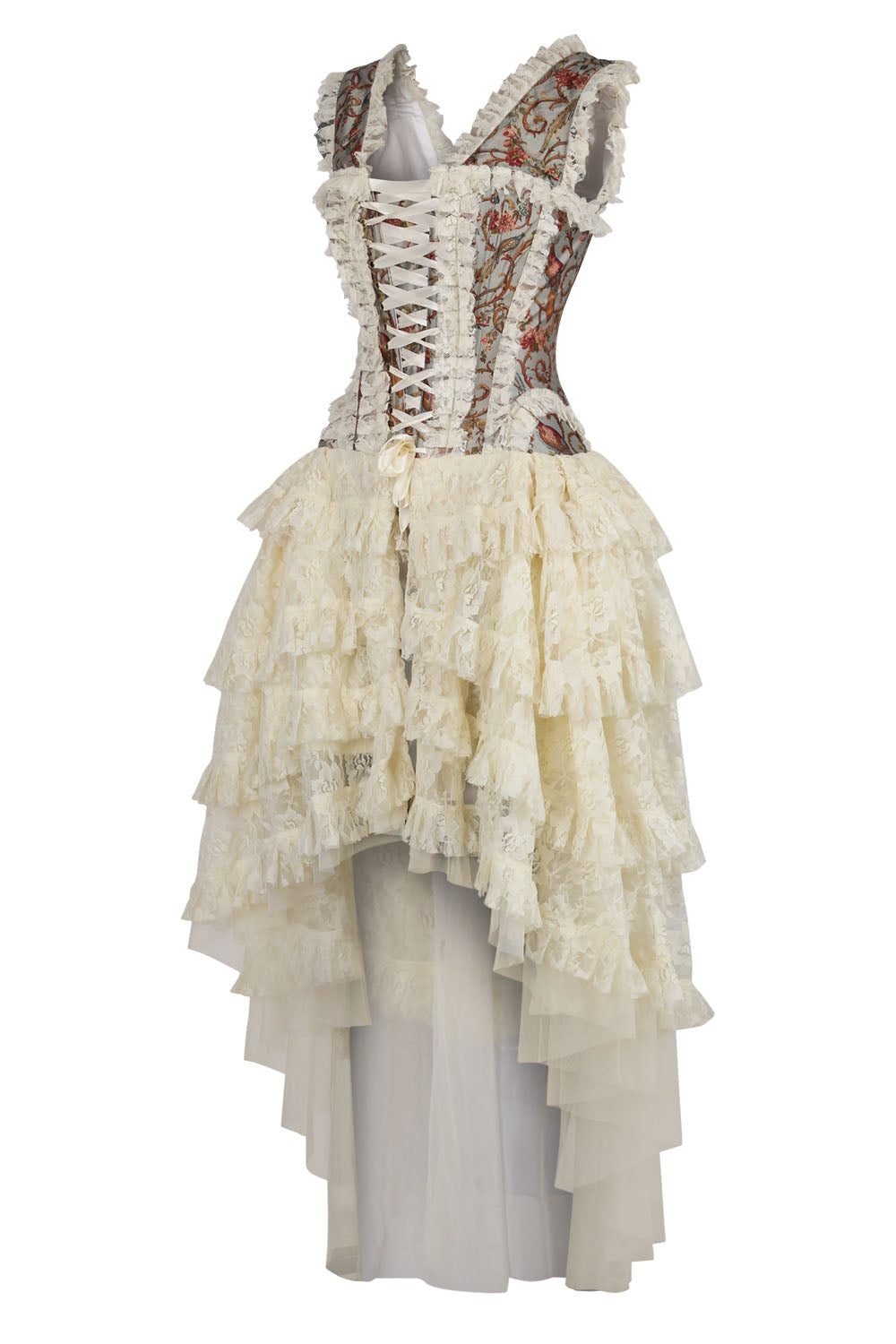 Ivory Anastasia Rococo Steel Boned Corset Dress