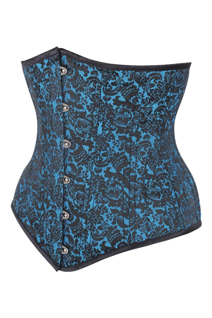 Turquoise Dannee Waist Training Steel Boned Corset