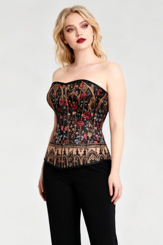 Novi Gothic Rose Cathedral Overbust Corset