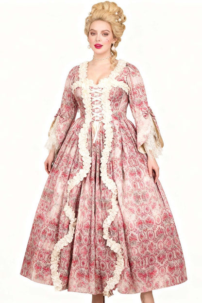 Dusty Rose Immortelle Rococo Corset Dress