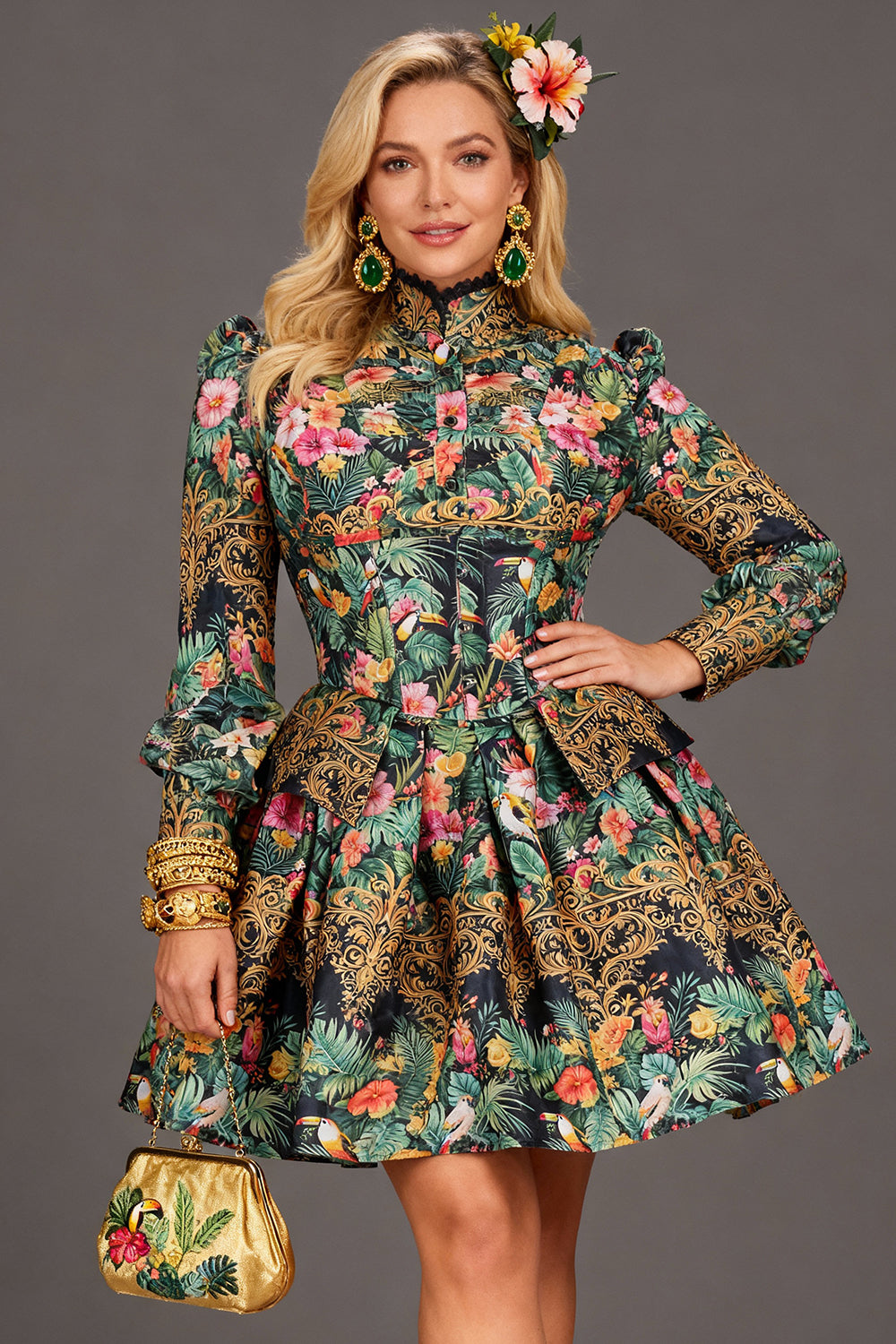 Tuesdee Midnight Gold Costume Set
