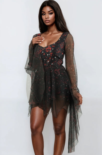 Hayami Gothic Inspired Skull Dress