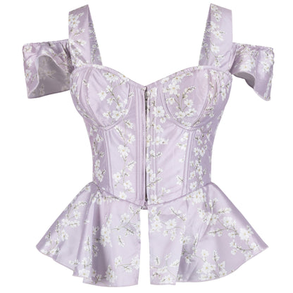 Winslet Lavender Lacevine Overbust Corset