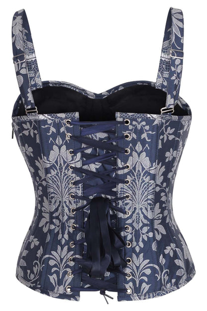 Idell Midnight Pearl Lace Corset