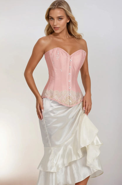 Shanelly Blush Pink Overbust Corset