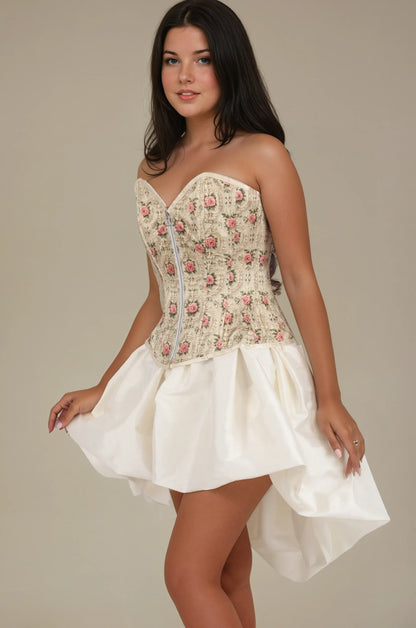 Ella Baroque Rose Reversible Corset