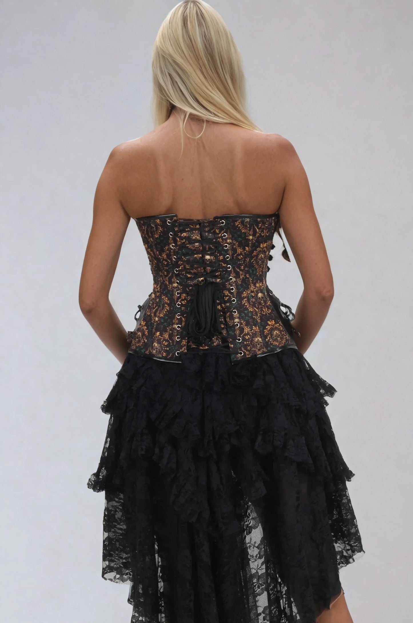 Joelle Baroque Skull Waist Trainer Corset