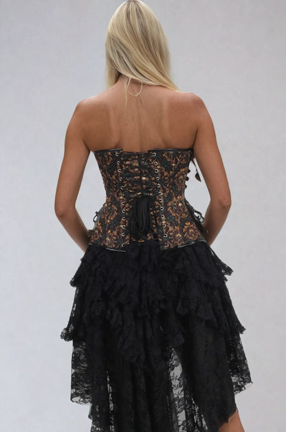 Joelle Baroque Skull Waist Trainer Corset
