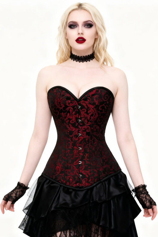 Alison Gothic Overbust Brocade Corset