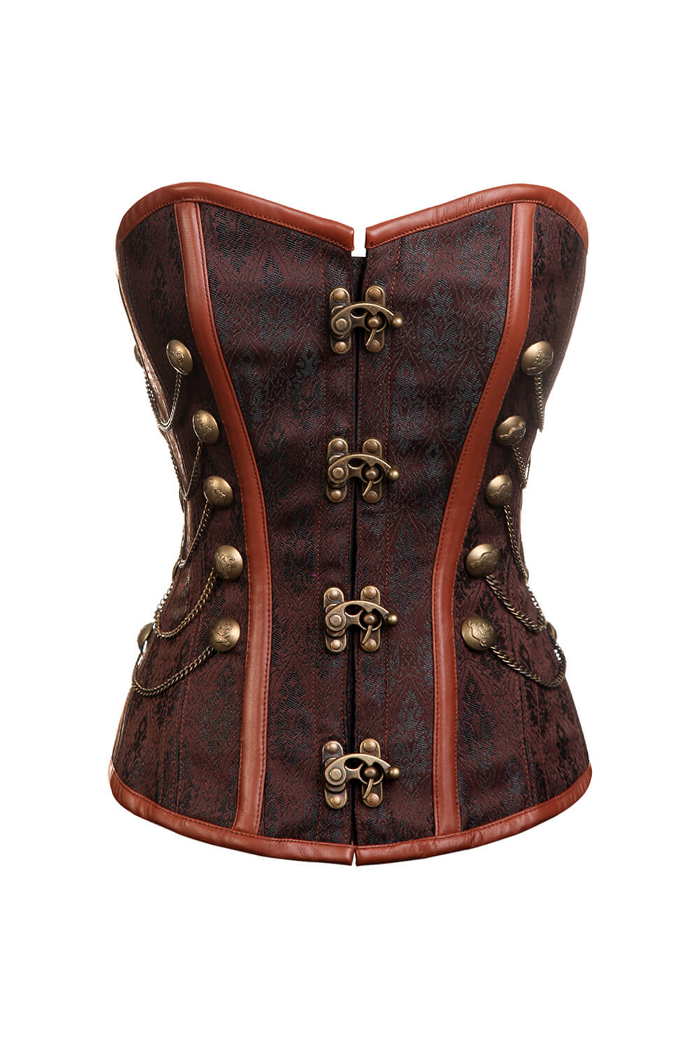 Hanna Steampunk Overbust Corset with Chains