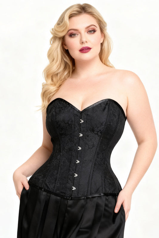 Monroe Waist Reducing Overbust Brocade Corset