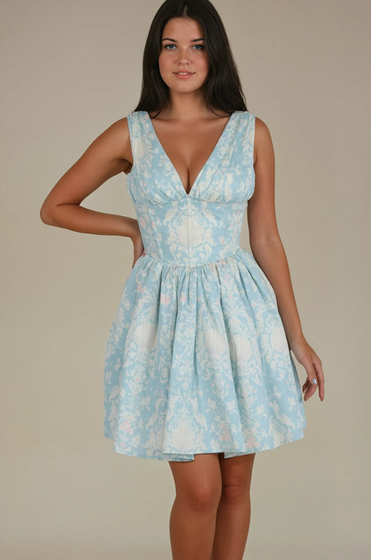 Sterling Baroque Shell Corset Dress