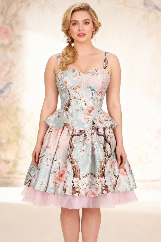 Deandrea Pastel Garden Corset Co-Ord Set