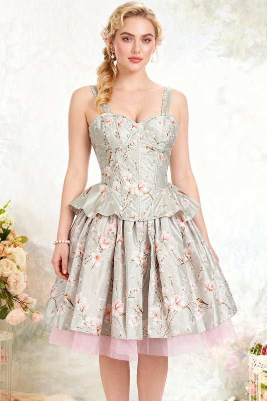 Davonna Sage Blossom Corset Co-ord Set