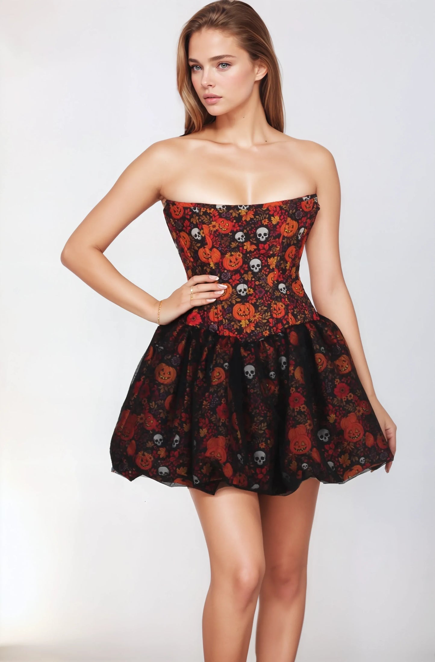 Zane Pumpkin Harvest Haunt Corset Dress