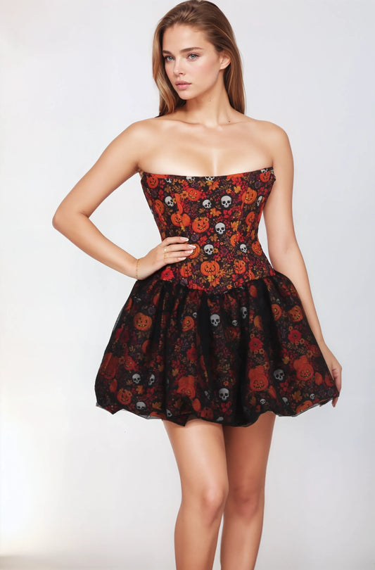 Zane Pumpkin Harvest Haunt Corset Dress