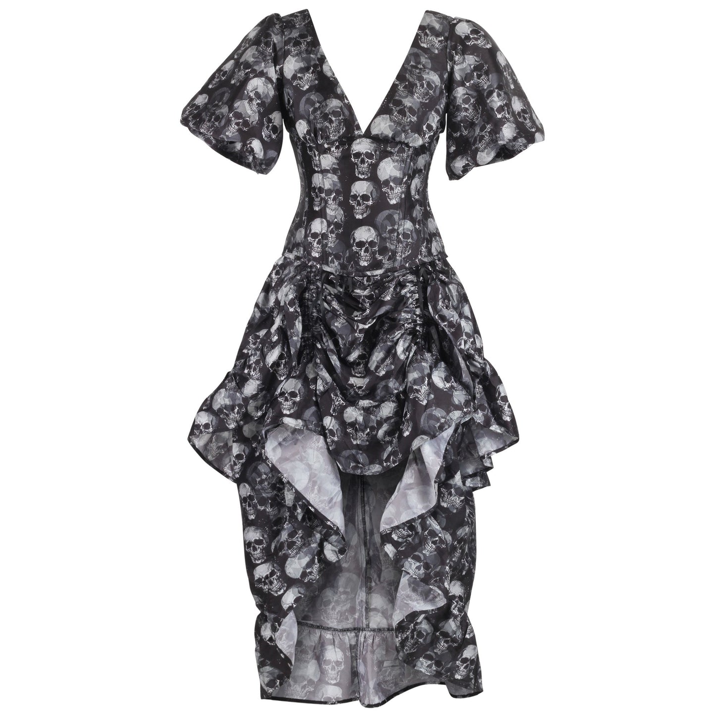 Cleo Gothic Skull Corset Dress
