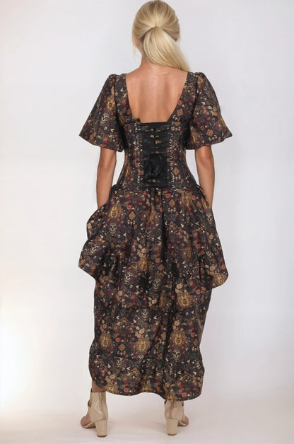 Blair Floral Gothic Corset Dress